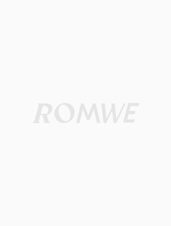 ROMWE UNISEX 1 pieza de cuadros de cuello con solapa Camisa & Shorts
